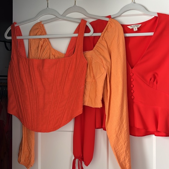 NWT - Aureta x Revolve Sophia Bustier in Flame Orange - Picture 7 of 7